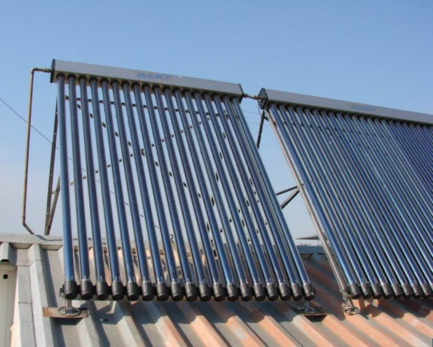  использование солнечного коллектора на даче для нагрева воды