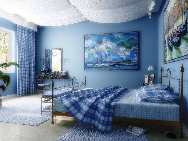 спальня в морском стиле фото 
