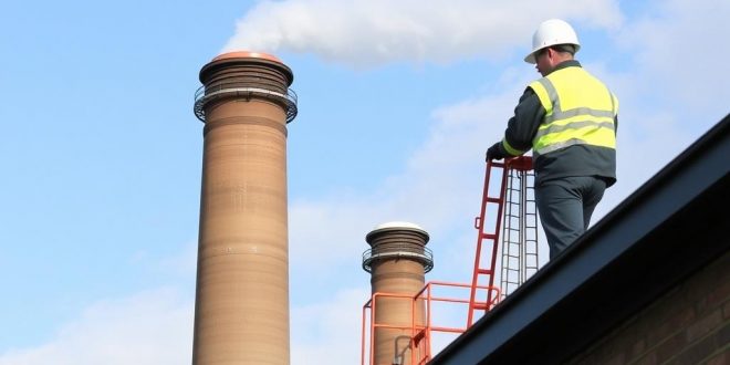 Как обслуживают промышленные дымовые трубы на предприятиях